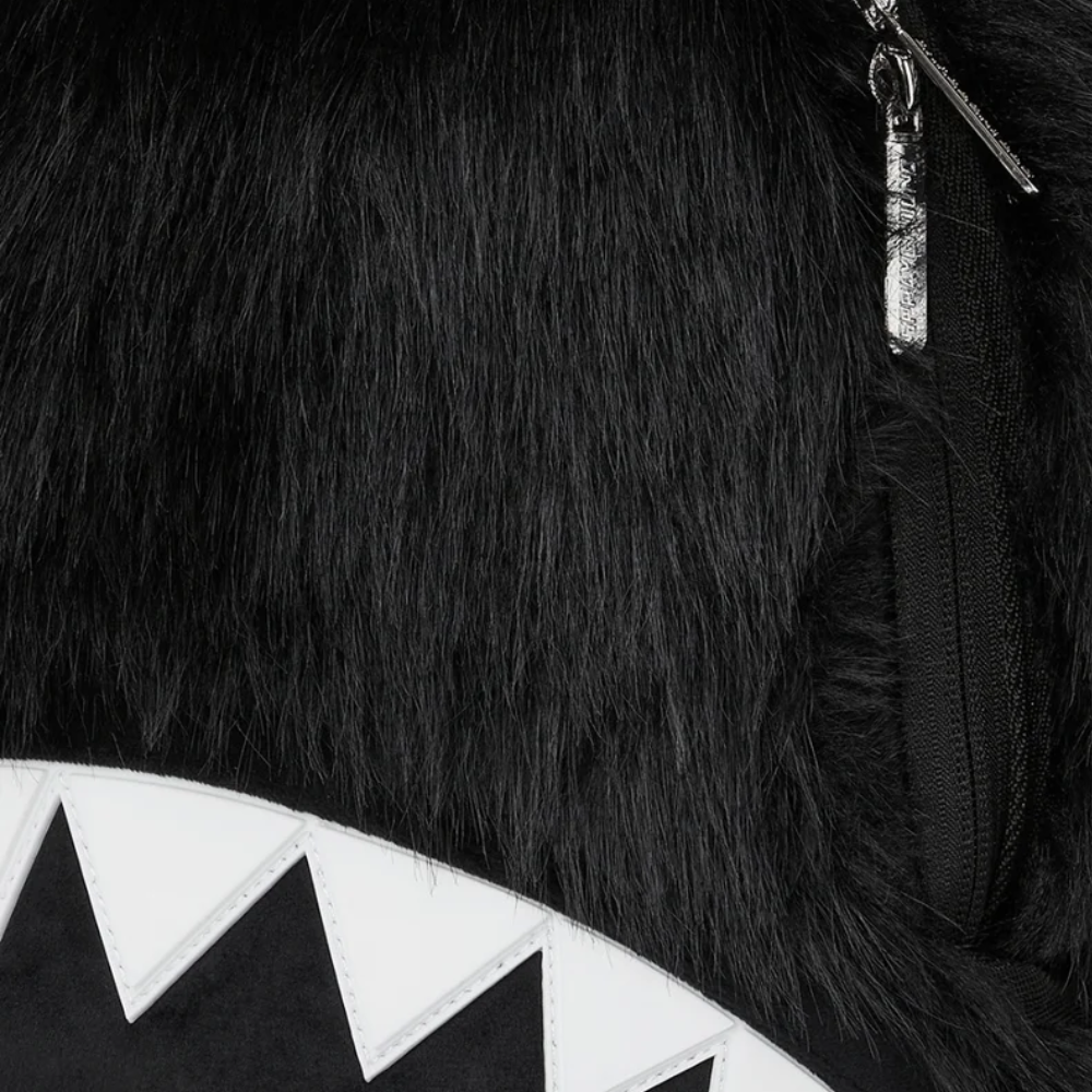 Sprayground Fur Cray Black Backpack