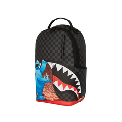 SESAME STREET COOKIE MONSTER SNEAKING A BITE DLXSV BACKPACK