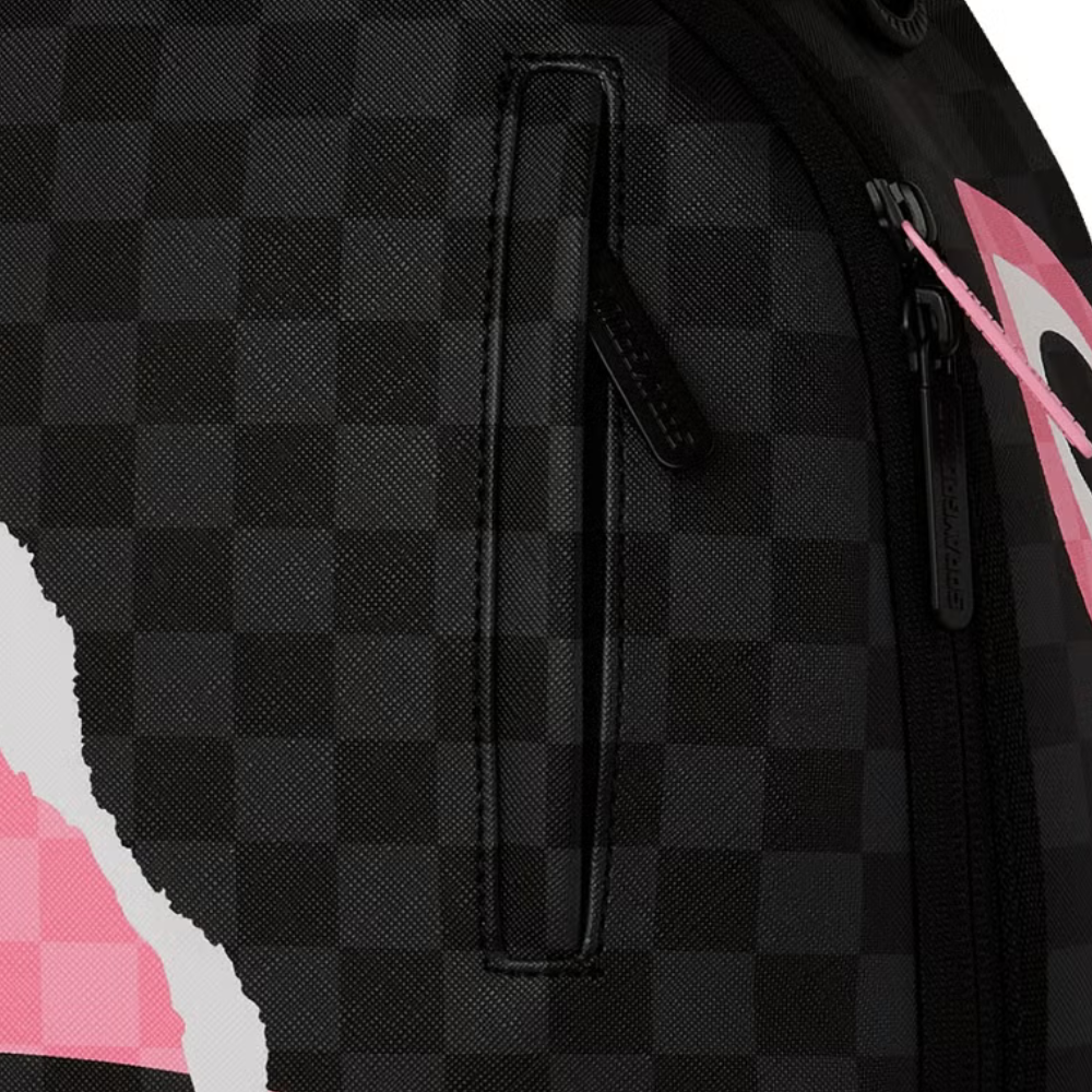 Sprayground  Pink And Black Tear SIP Backpack