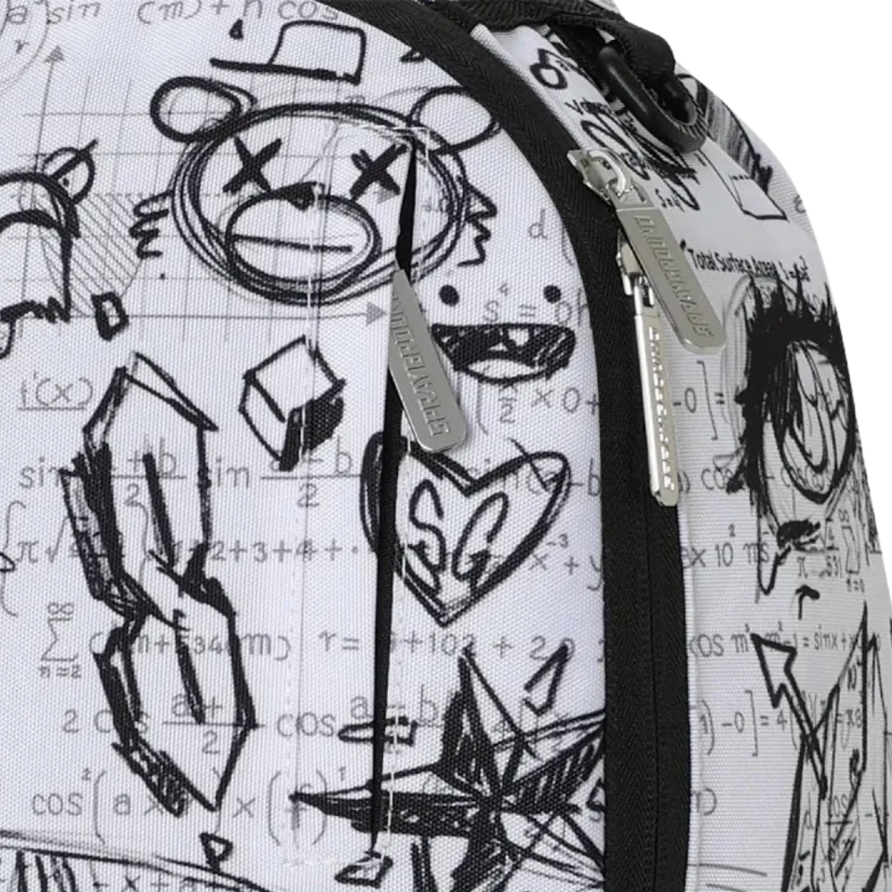 Sprayground Doodles Over Math Homework DLXSR Backpack