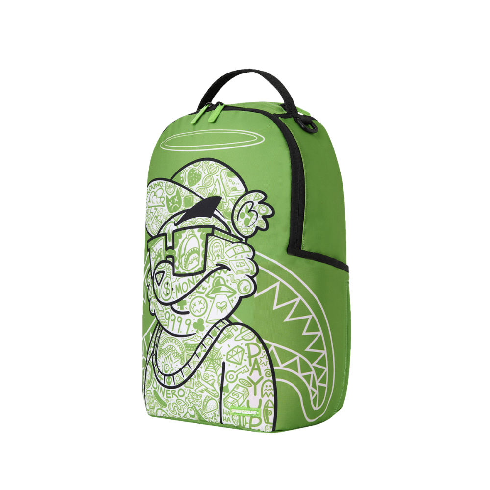 Sprayground Money Bear Color Block Doodle DLXSR Backpack