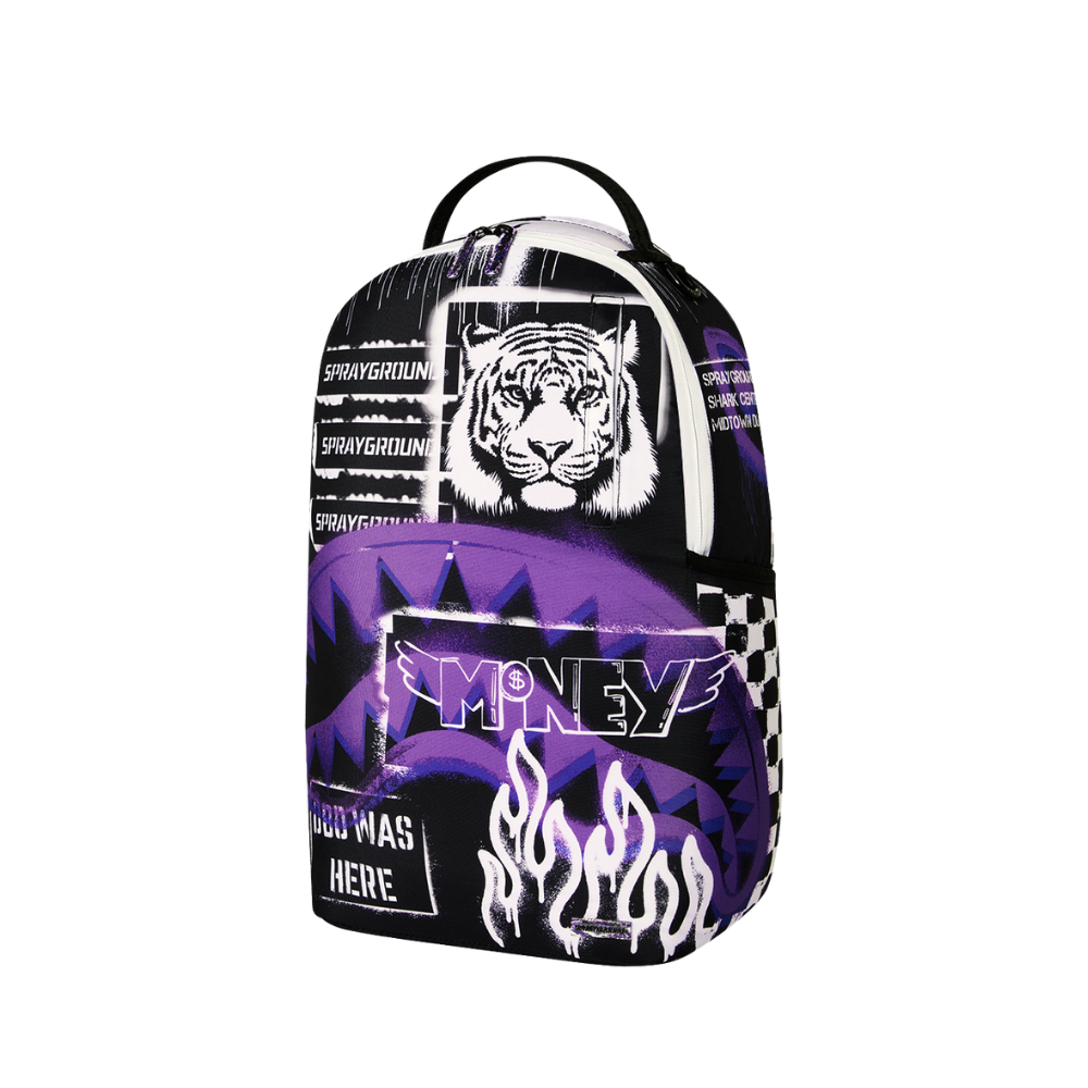 Sprayground Stencil Shark Attack DLXSR Backpack