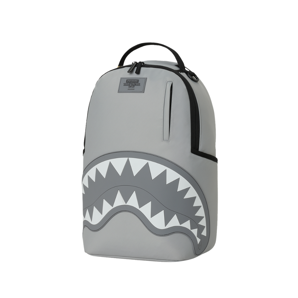 Sprayground Shark Central Tonal Gray Nylon DLXS Backpack