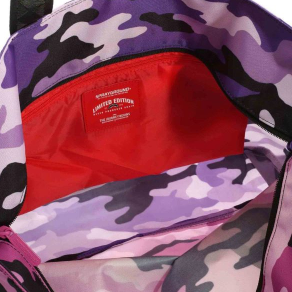 SPLIT CAMO BEACH TOTE