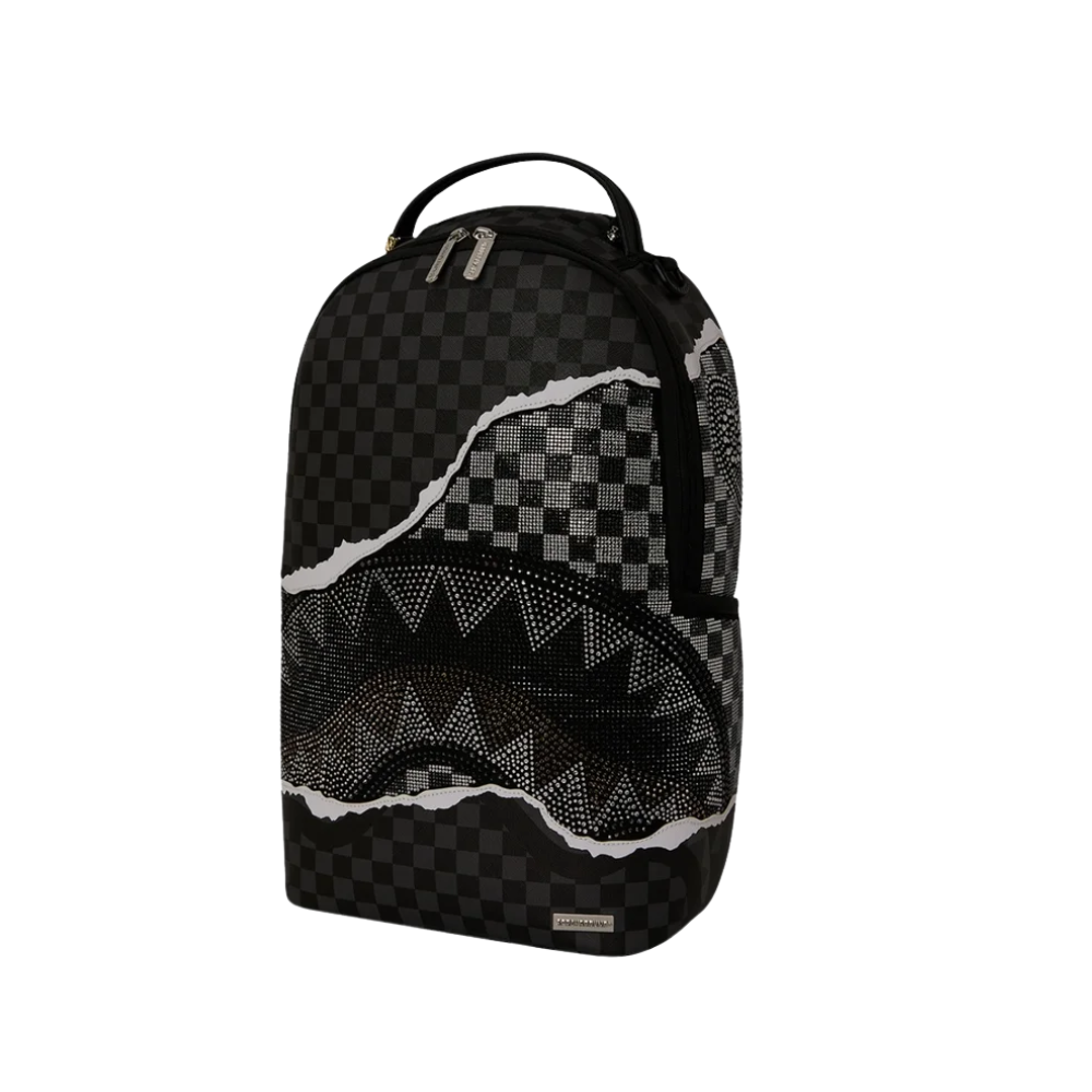 Sprayground Gold Diamond Tear Backpack