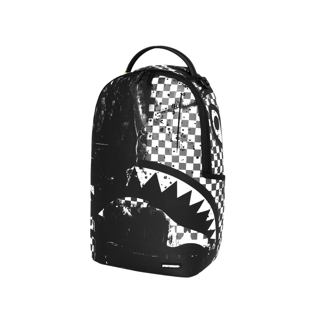 Sprayground Painted Over Check DLXSV Backpack