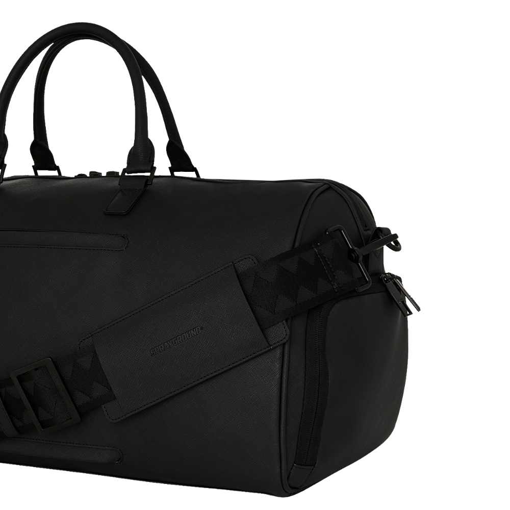 Sprayground Blacked Out Embossed Gold Tooth Duffle
