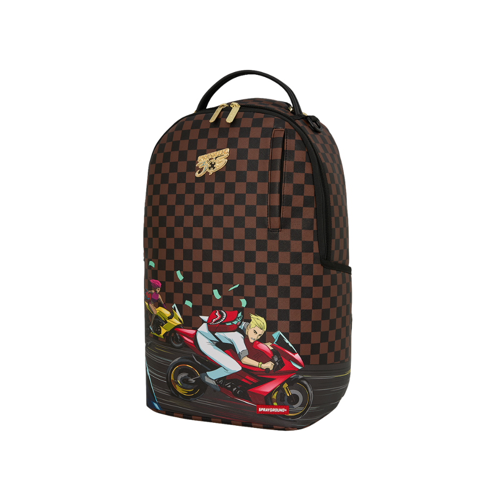 Sprayground 305 Check Motorcycles DLXSR Backpack