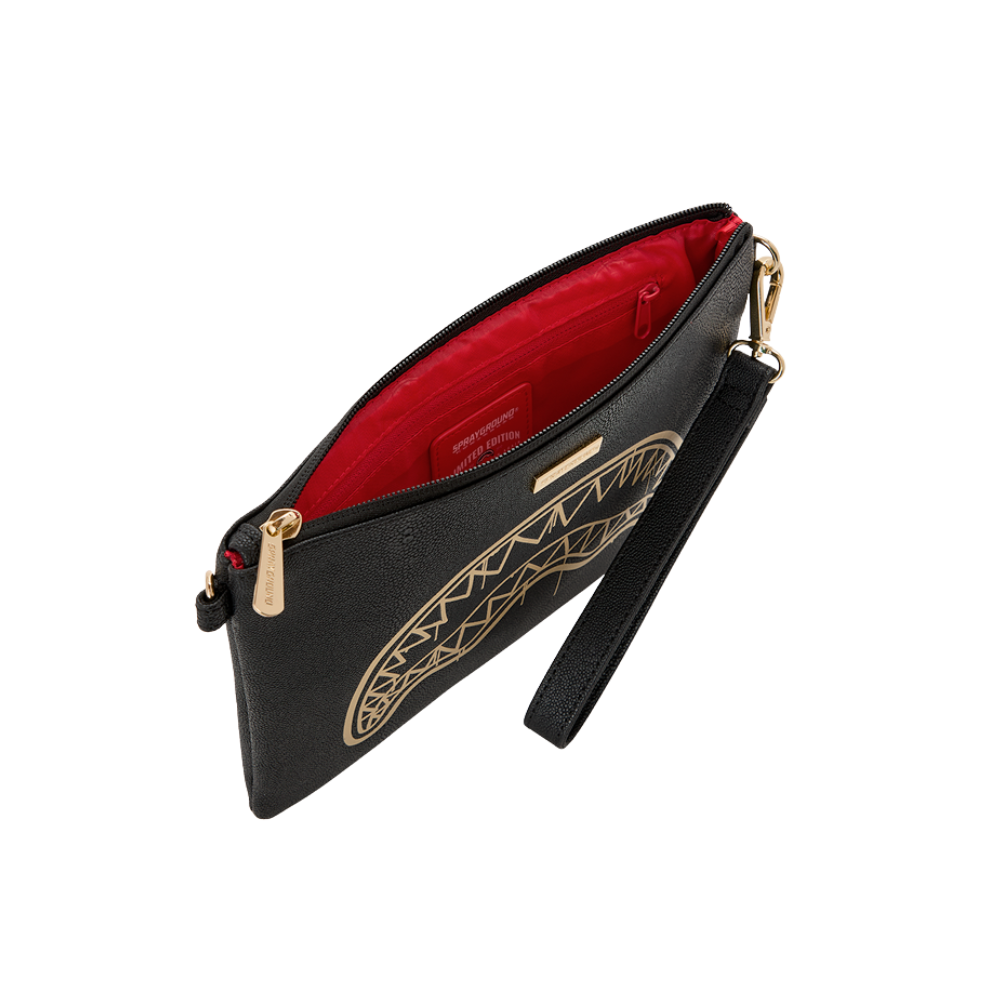 Sprayground That Gold Drap Crossover Clutch