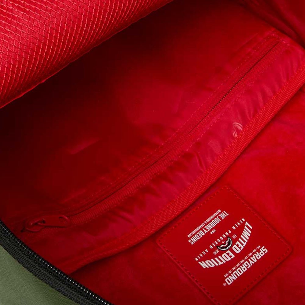 Sprayground Shark Central Embossed Green DLXSV Backpack