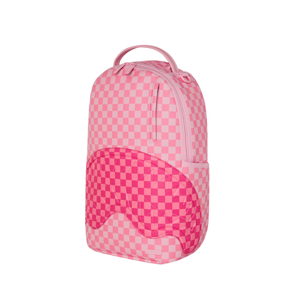Sprayground Pink Sharks In Paris Patch Backpack