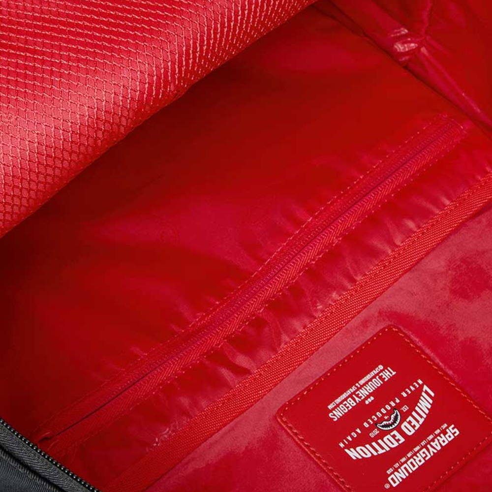 Sprayground Shark Central Gold Lettering DLX Backpack