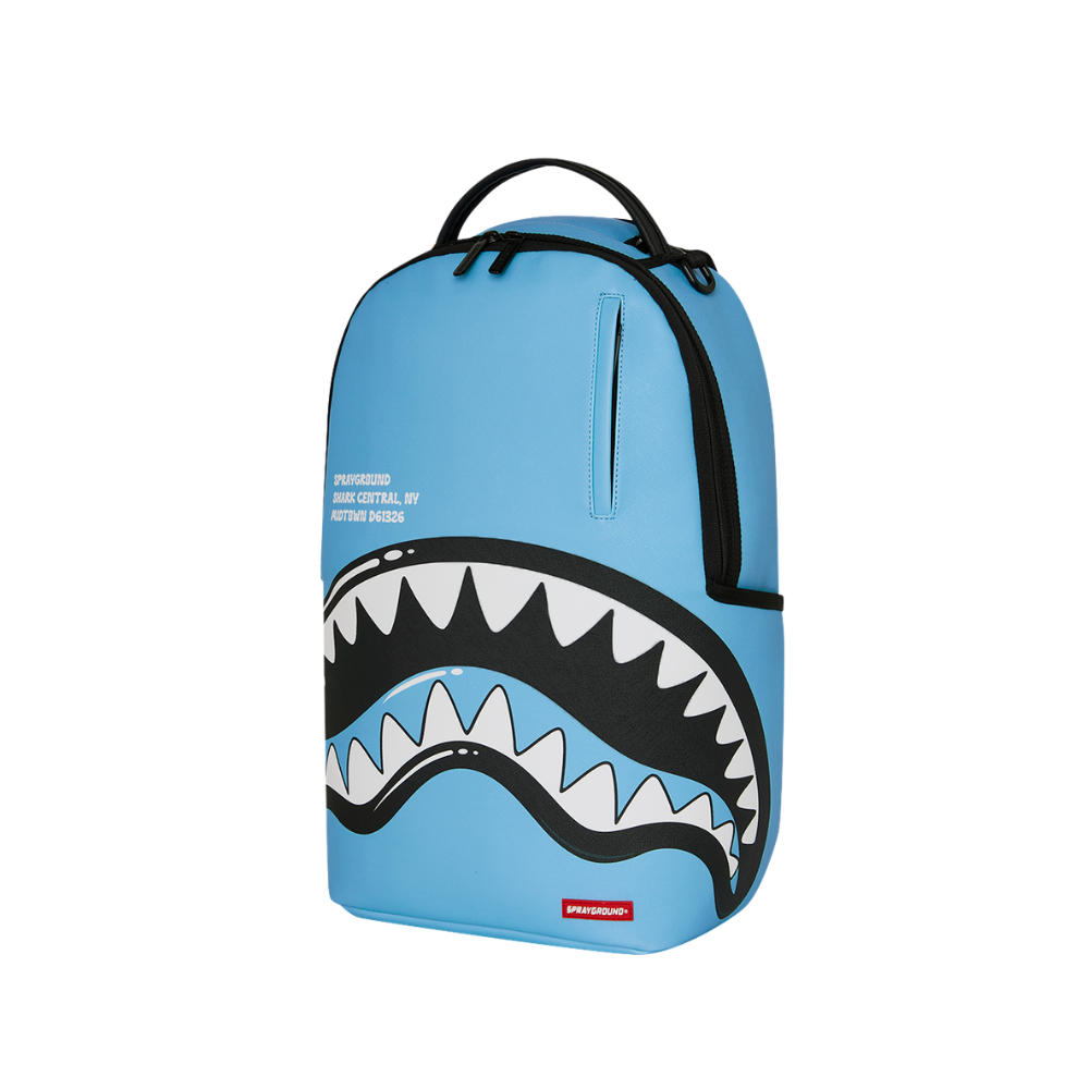 Sprayground Shark Central Bubbly Blue DLXSV Backpack
