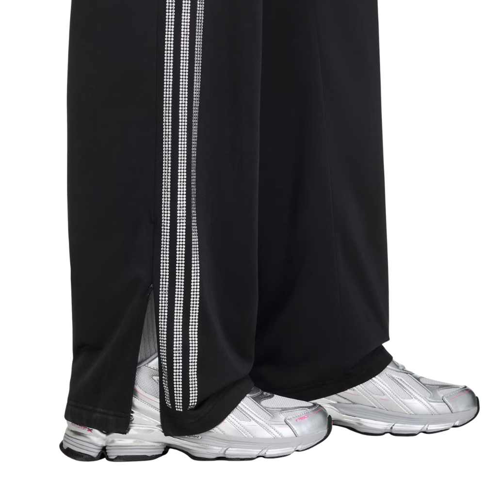 Sp5der Rhinestone track pant black