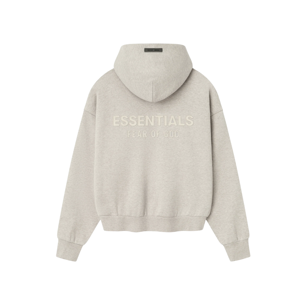 Fear of God Essentials Heather Stone Classic Fleece Hoodie