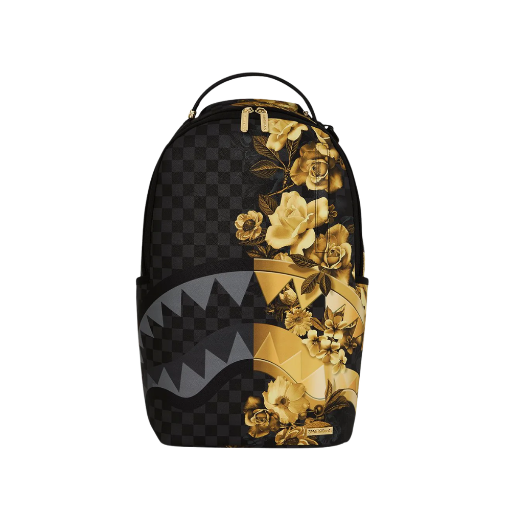 Sprayground Gold Floral Remix Backpack