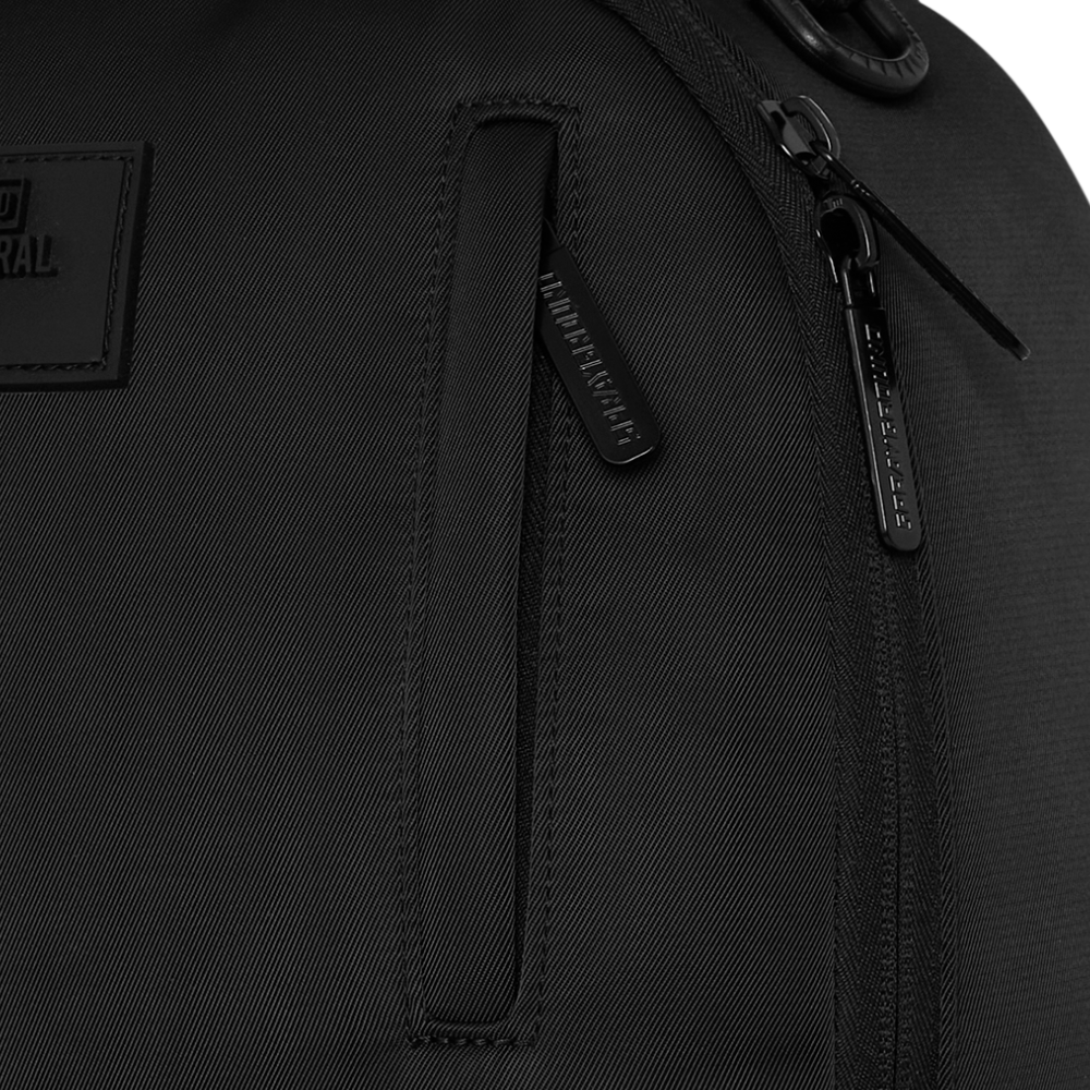 Sprayground Shark Central Black Nylon Camo Embossed Shark DLXSR Backpack