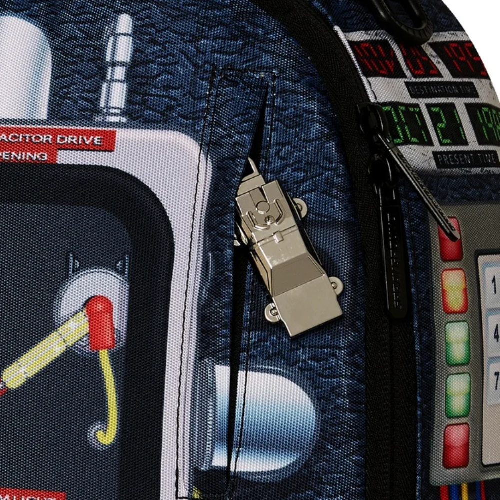 FLUX CAPACITOR INSIDE DELOREAN DLX BACKPACK