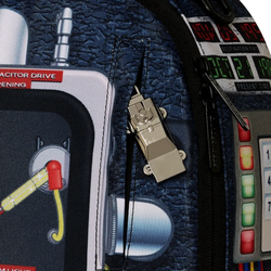 FLUX CAPACITOR INSIDE DELOREAN DLX BACKPACK