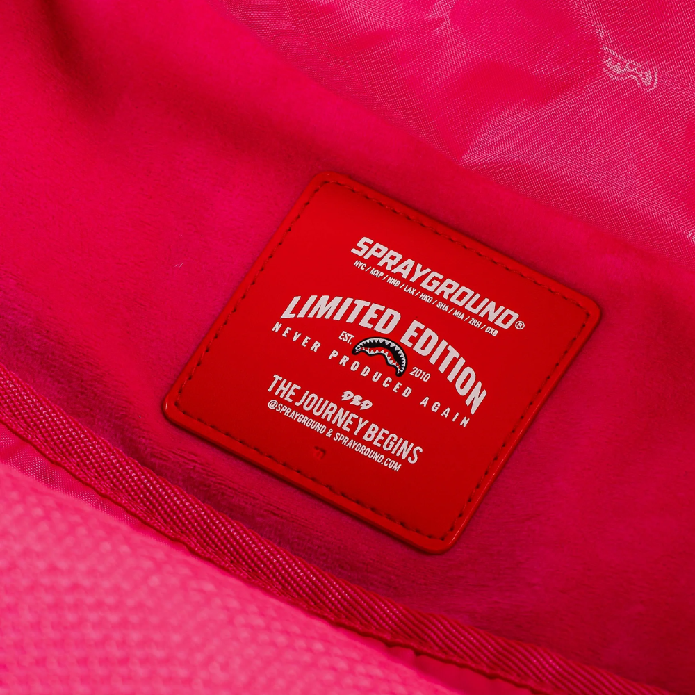 Sprayground Pink Fur Check Backpack
