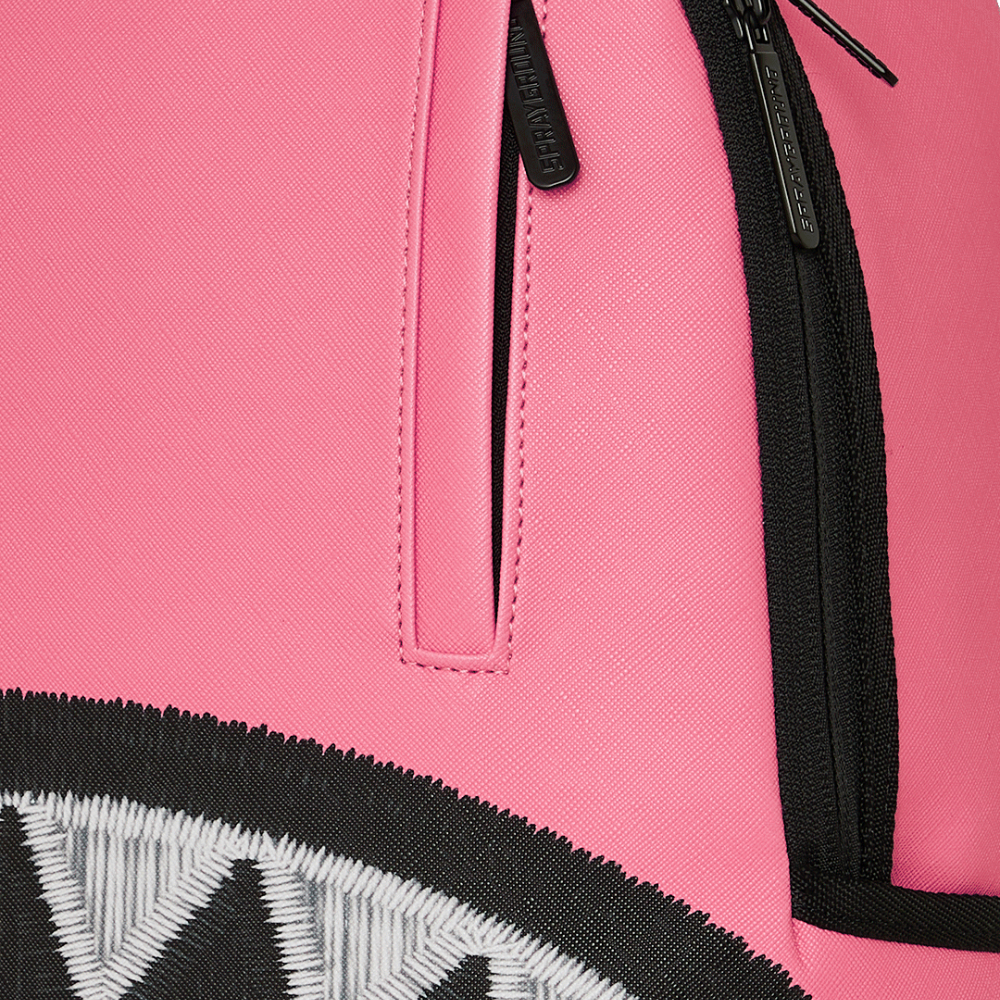 Sprayground Shark Central Pink Embroidered Shark DLXSV Backpack