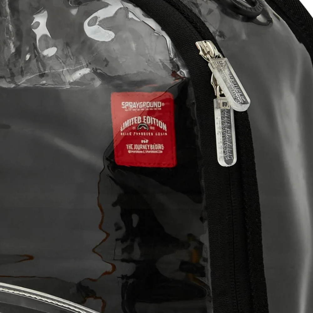 PARTIAL CLEAR SHARK CENTRAL DLX BACKPACK