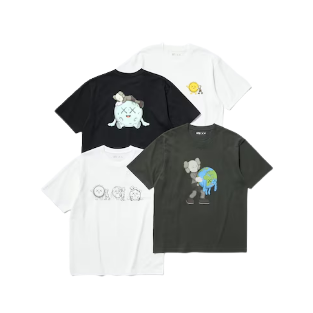 Uniqlo 'KAWS UNIVERSE' Earth, Moon, and Sun UT Graphic T-Shirt - White - Unisex