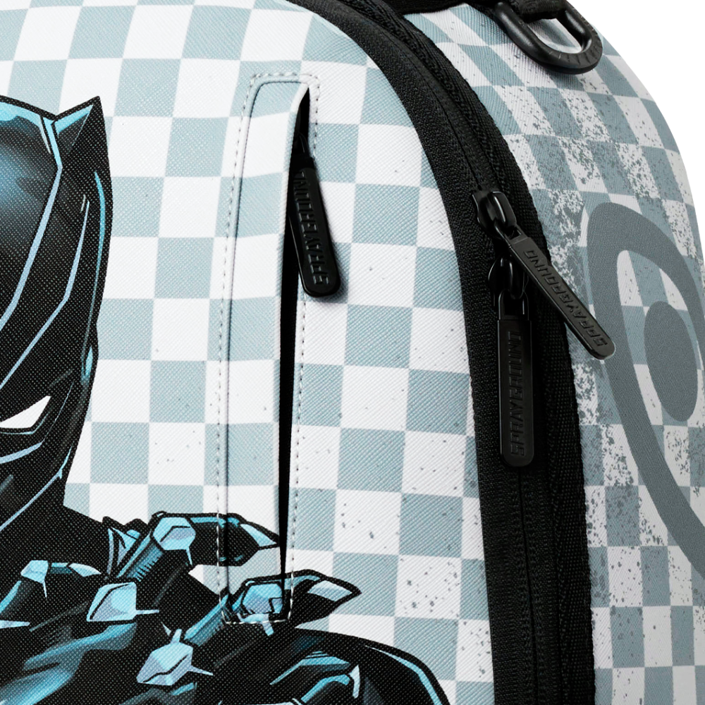 Sprayground Marvel Black Panther Wakanda Forever On White Check DLXSV Backpack