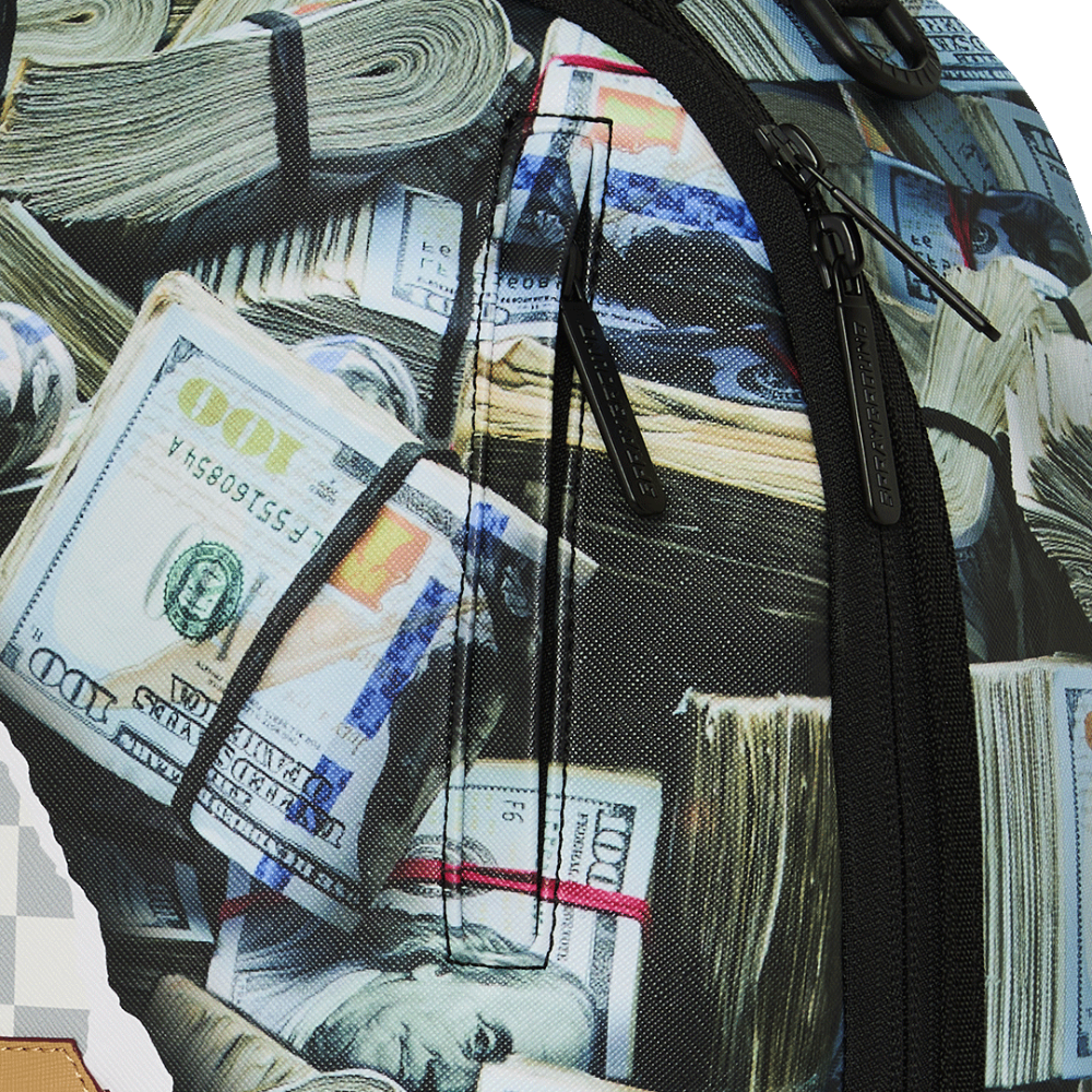 Sprayground Cream Check Full Of Cash DLXSV Backpack