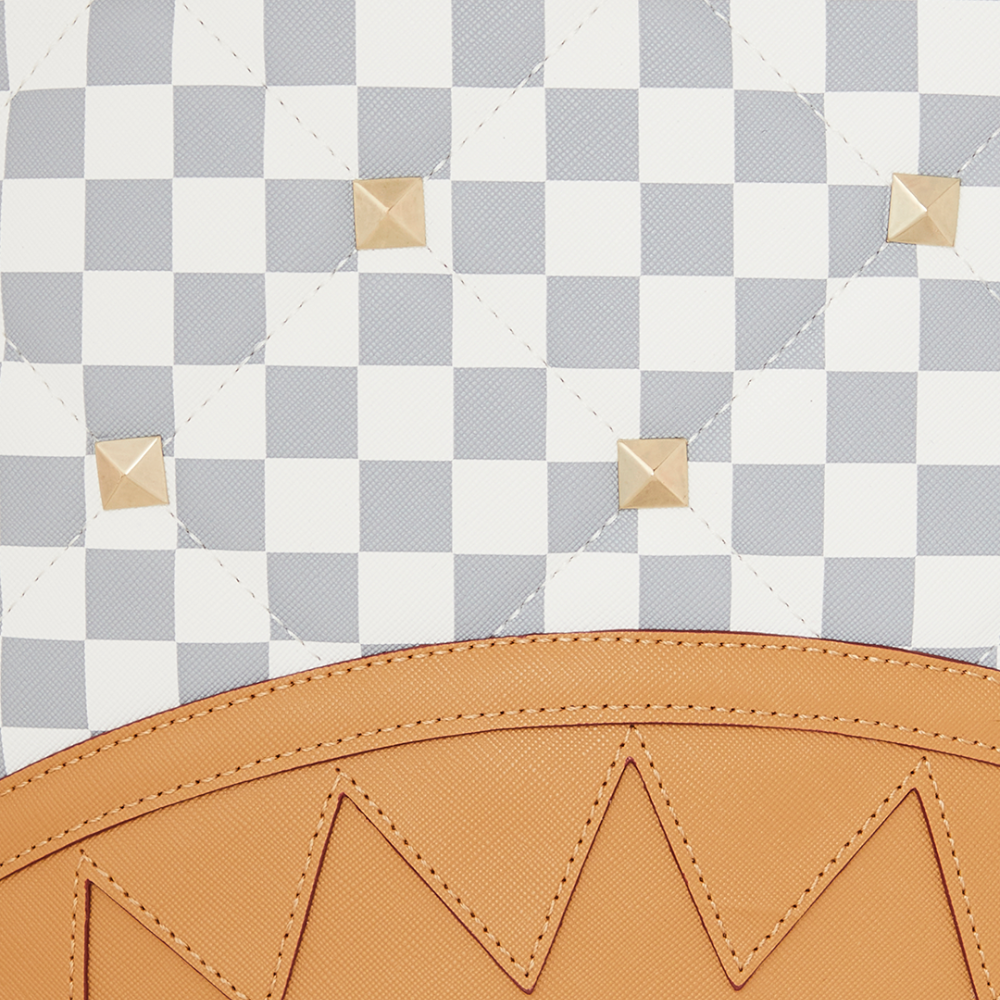 Sprayground Cream Henny Quilt Puff Backpack