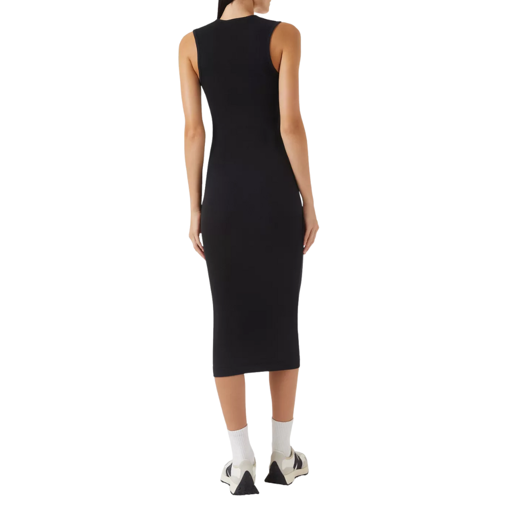 Fear of God Essentials Logo Tank Dress in Rib-knit jet Black