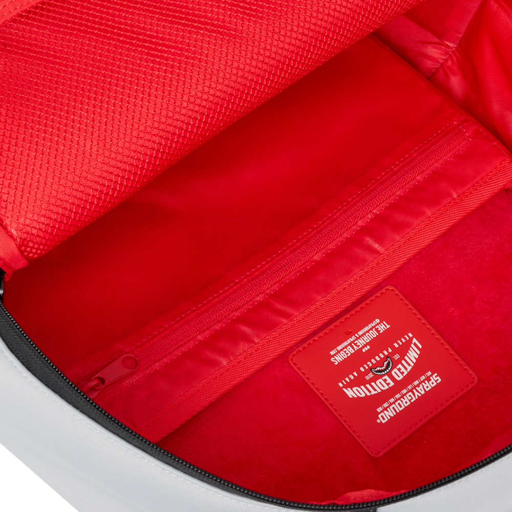 Sprayground Shark Central Tonal Gray Nylon DLXS Backpack