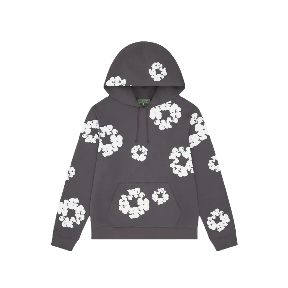 Denim Tears Cotton Wreath Hoodie Charcoal