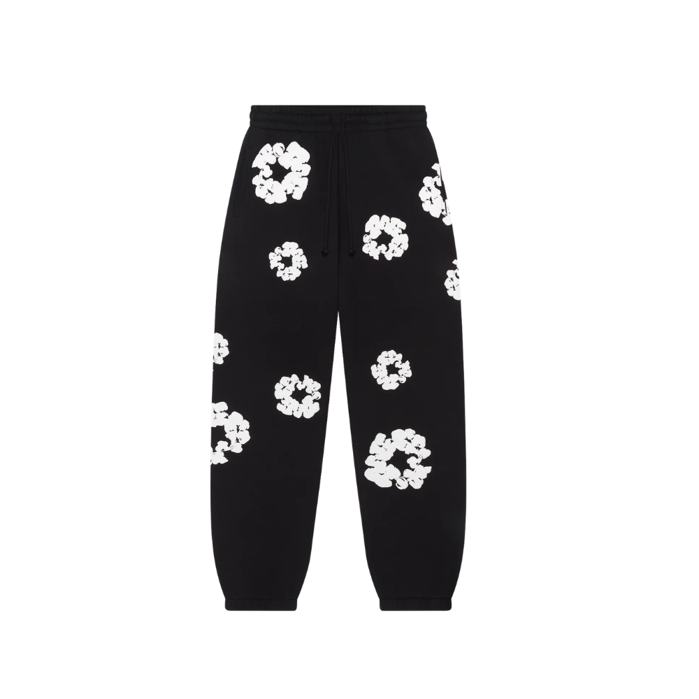 Denim Tears Cotton Wreath Sweatpants Black