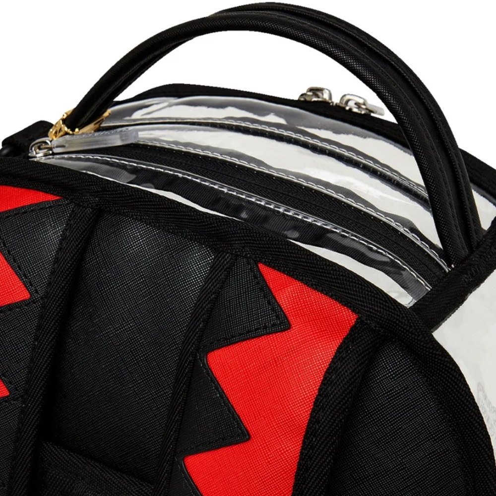 PARTIAL CLEAR SHARK CENTRAL DLX BACKPACK