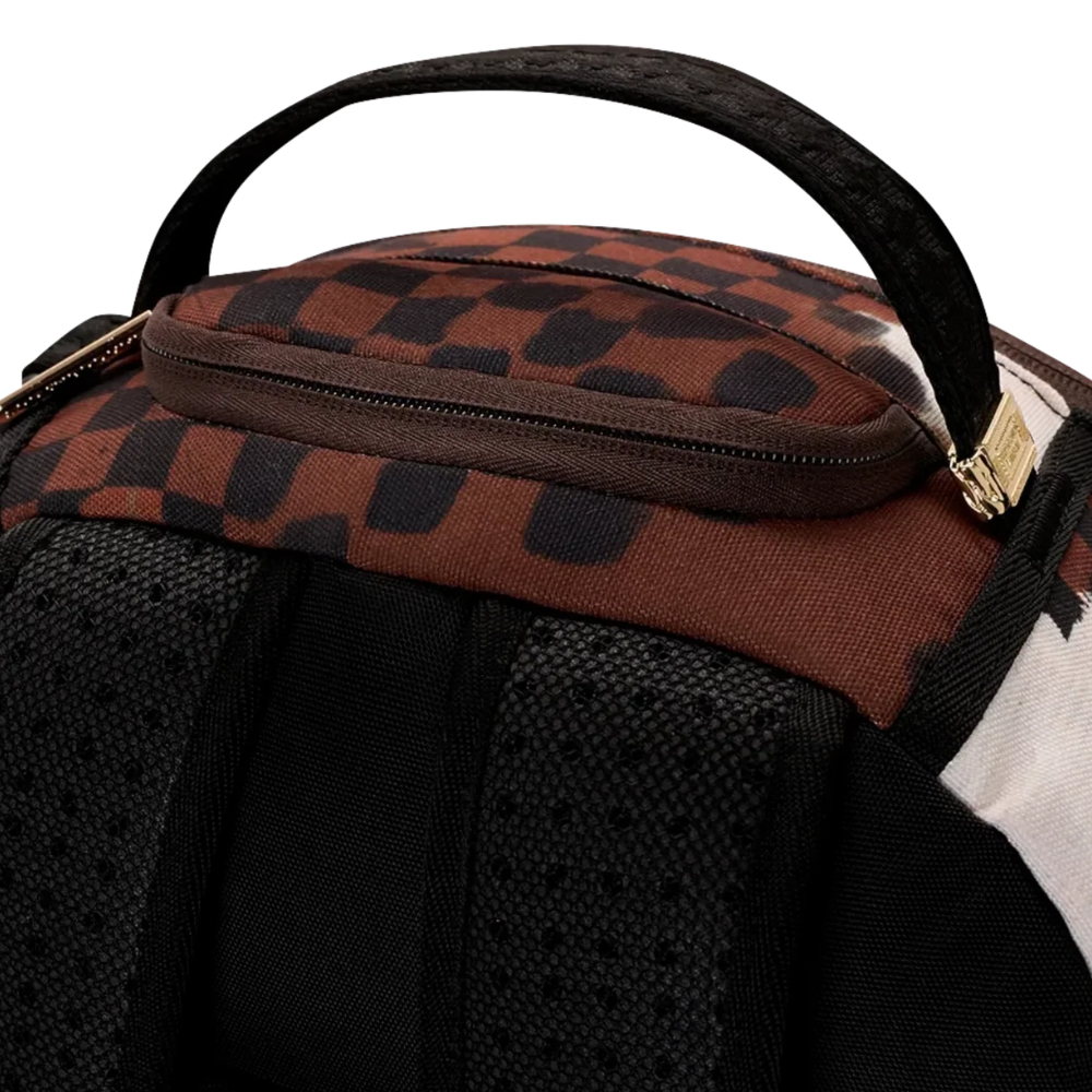 Sprayground Sharks In Paris Cotton Canvas Painted DLX Backpack
