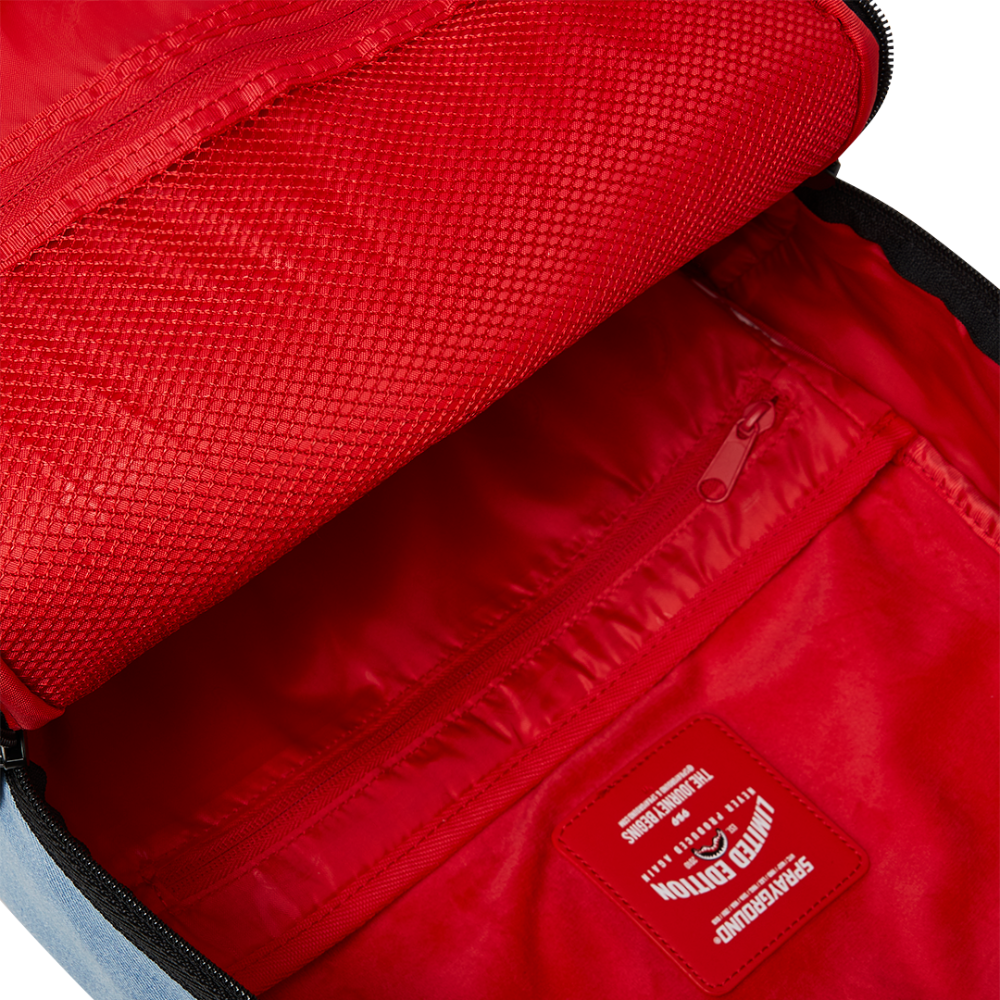 Sprayground Denim Tear 3 AM Patches Backpack