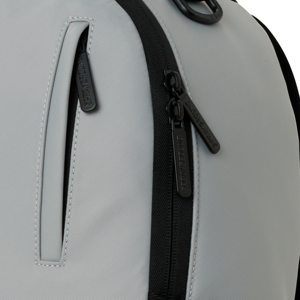 Sprayground Shark Central Tonal Gray Nylon DLXS Backpack