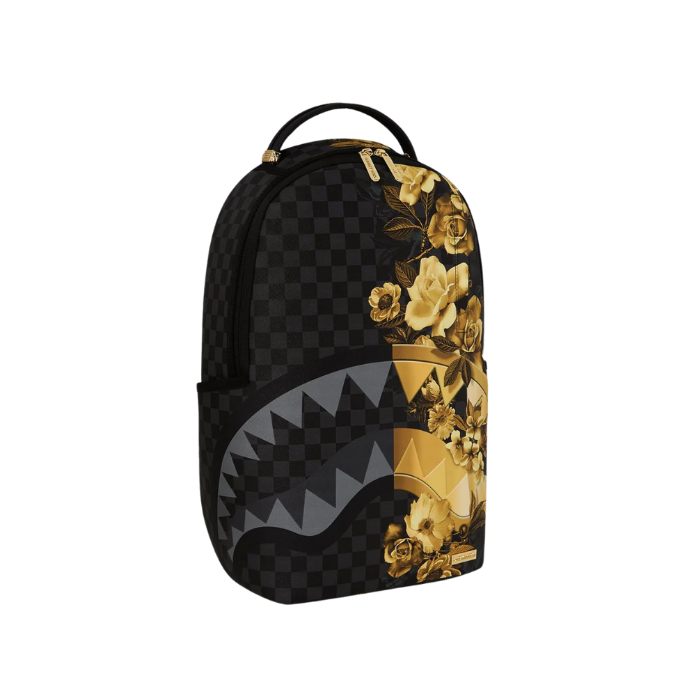 Sprayground Gold Floral Remix Backpack