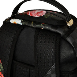 SPLIT PINK FLORAL CHECK DLXSV BACKPACK