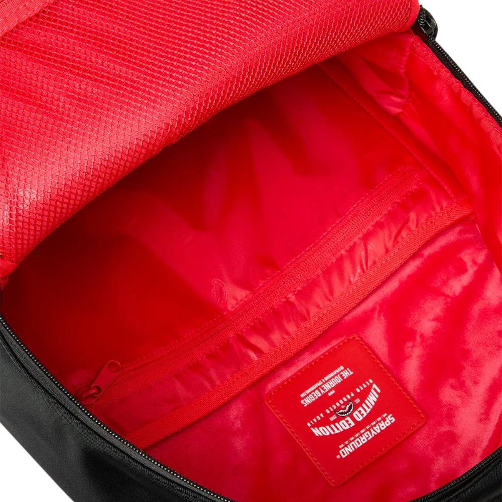 Sprayground Shark Central Black And White DLXS Backpack