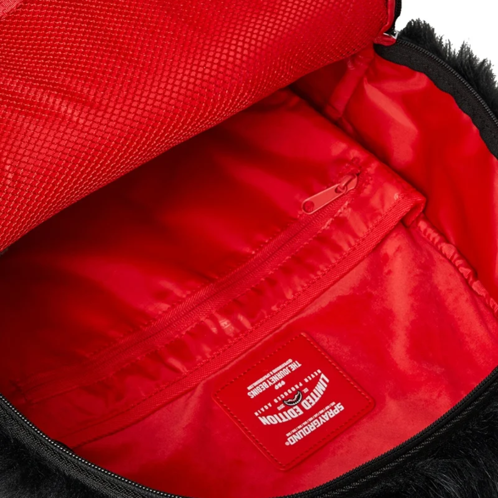 Sprayground Fur Cray Black Backpack