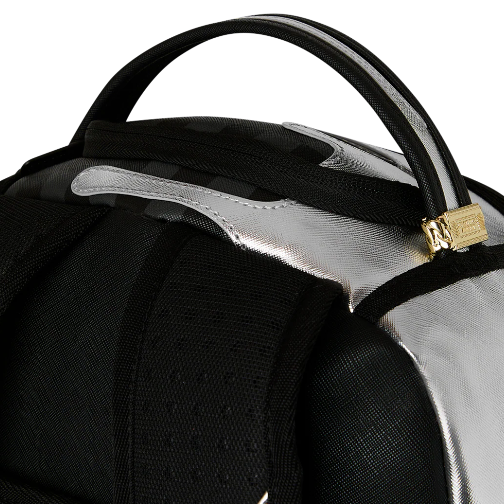 Sprayground Silver Side Drip Savage Backpack