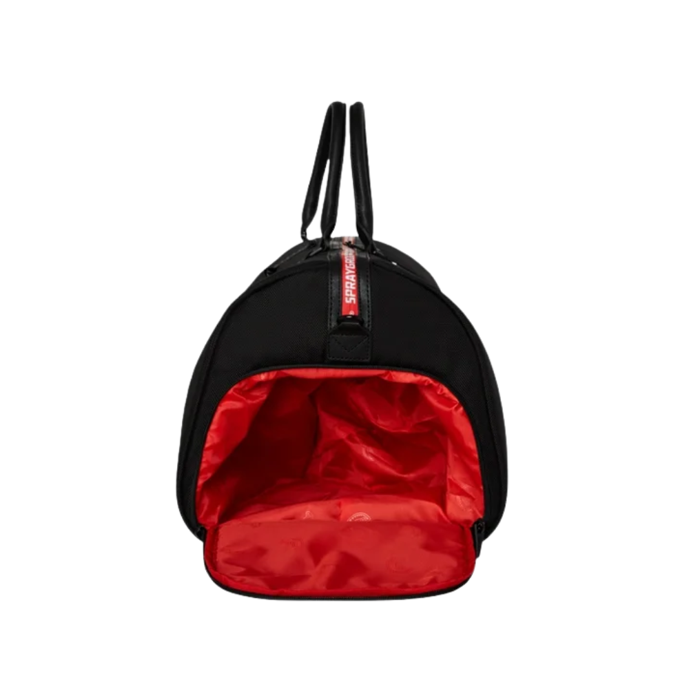 PRINTED ZIPPER SHARK DUFFLE