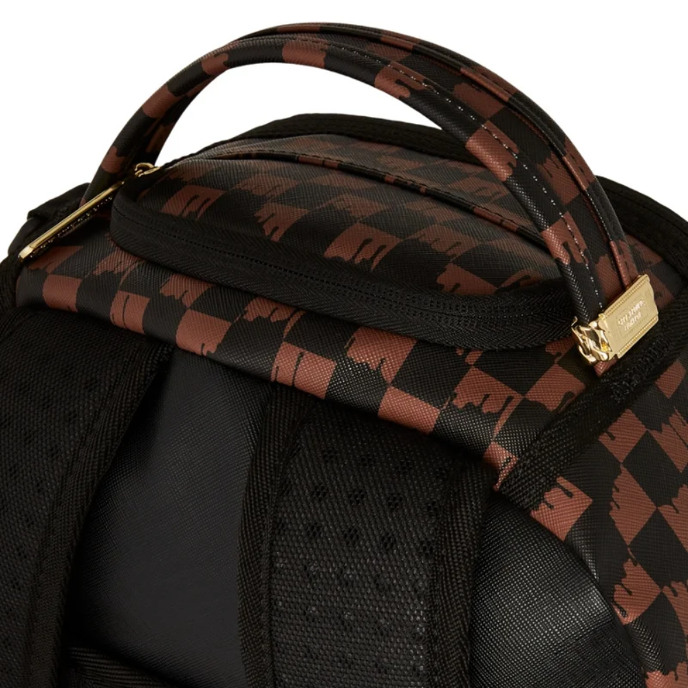 CROWN DRIP CHECK x KA1 DLXSV BACKPACK BROWN