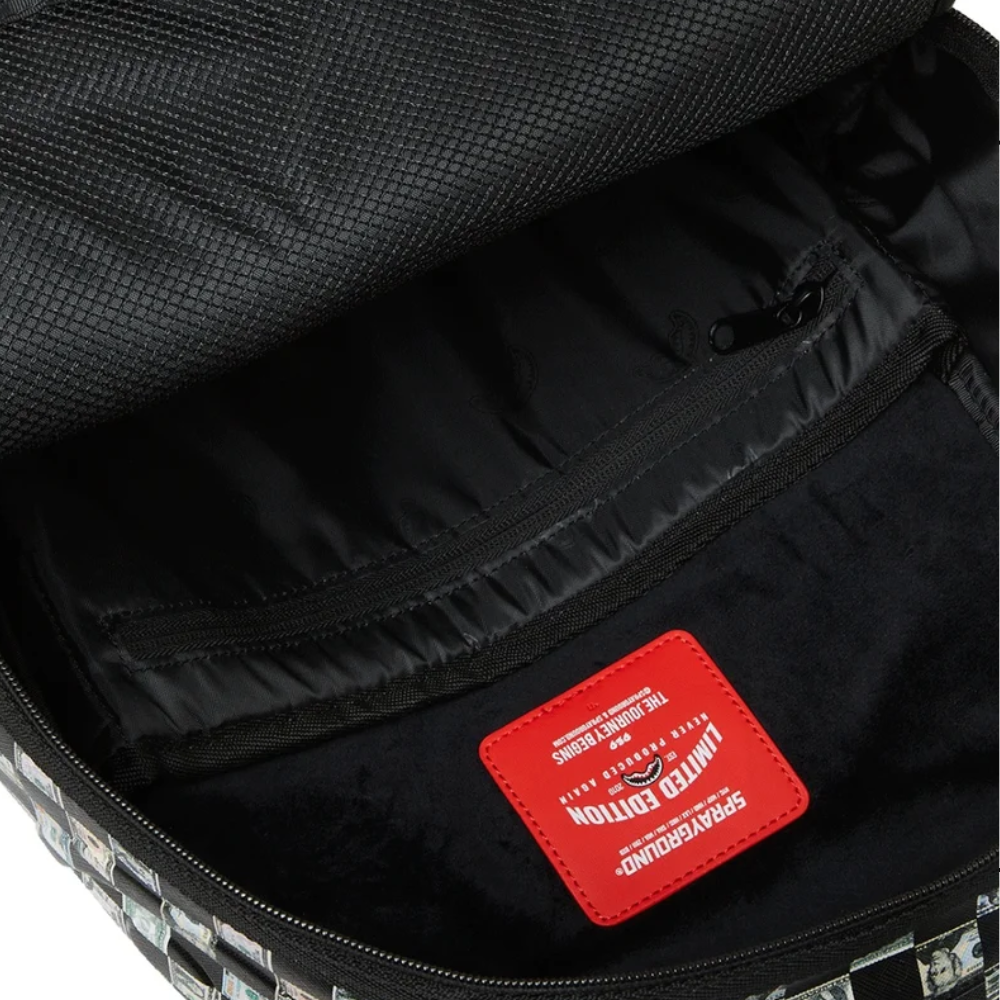 MONEY CHECK PATTERN DLXSV BACKPACK
