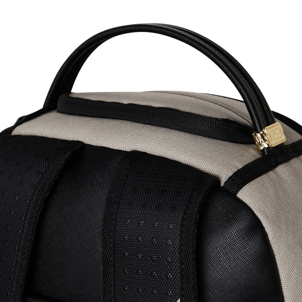 Sprayground Cream Denim Tear Shark DLXSV Backpack