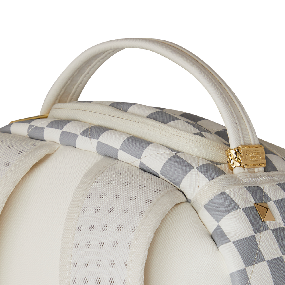 Sprayground Cream Henny Quilt Puff Backpack