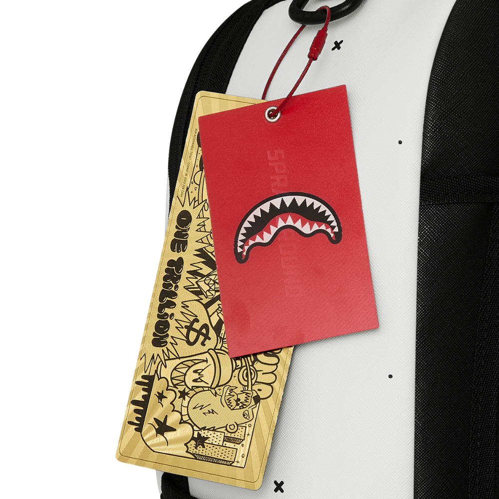 Sprayground Liquid Chrome Shark Central DLXSV Backpack