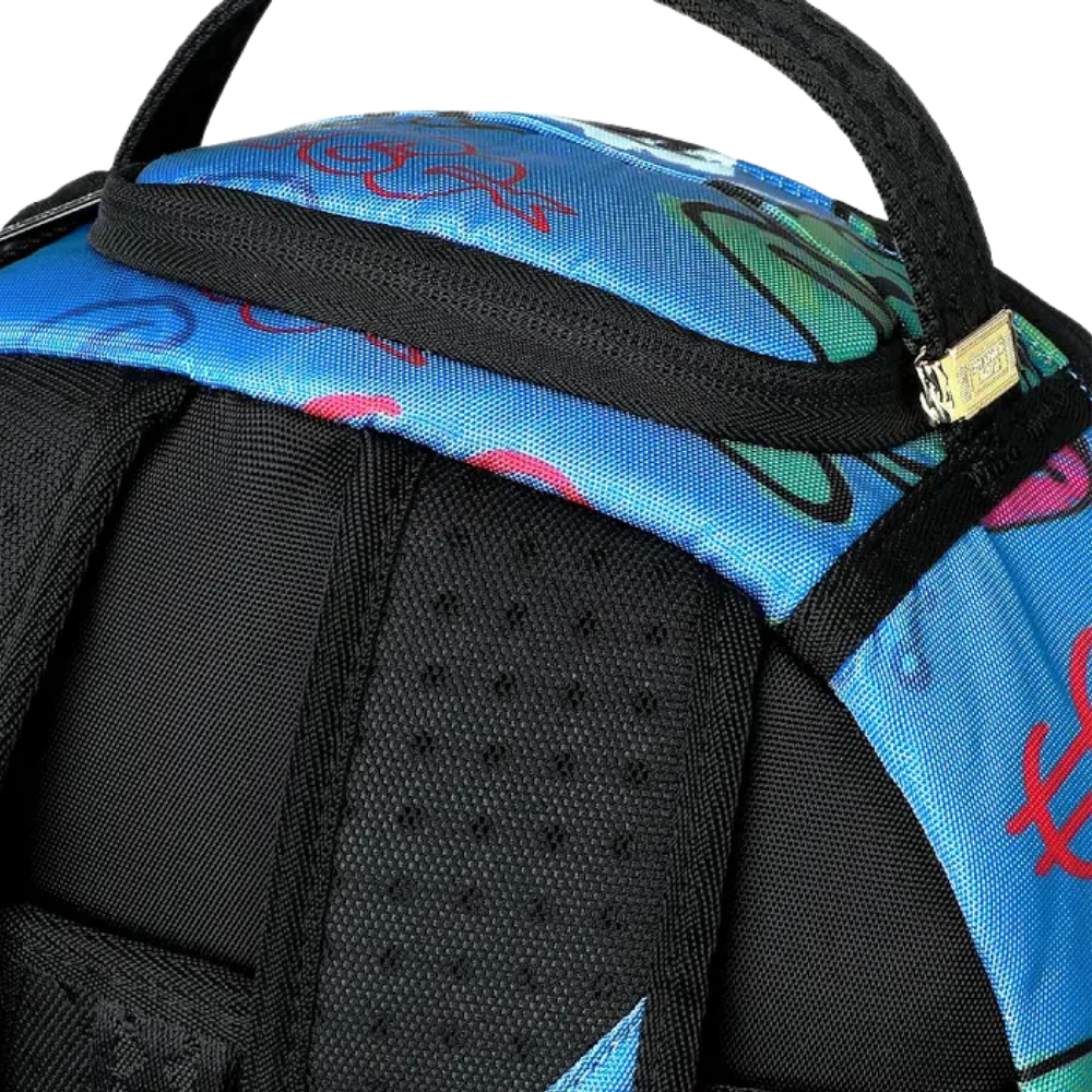 Sprayground Monopoly Blue Tear Through DLXSR Backpack